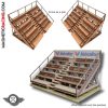 012 small grandstands spectator stands 1:32 scale scalextric