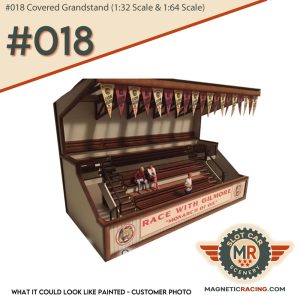 covered grandstand for slot car scenery