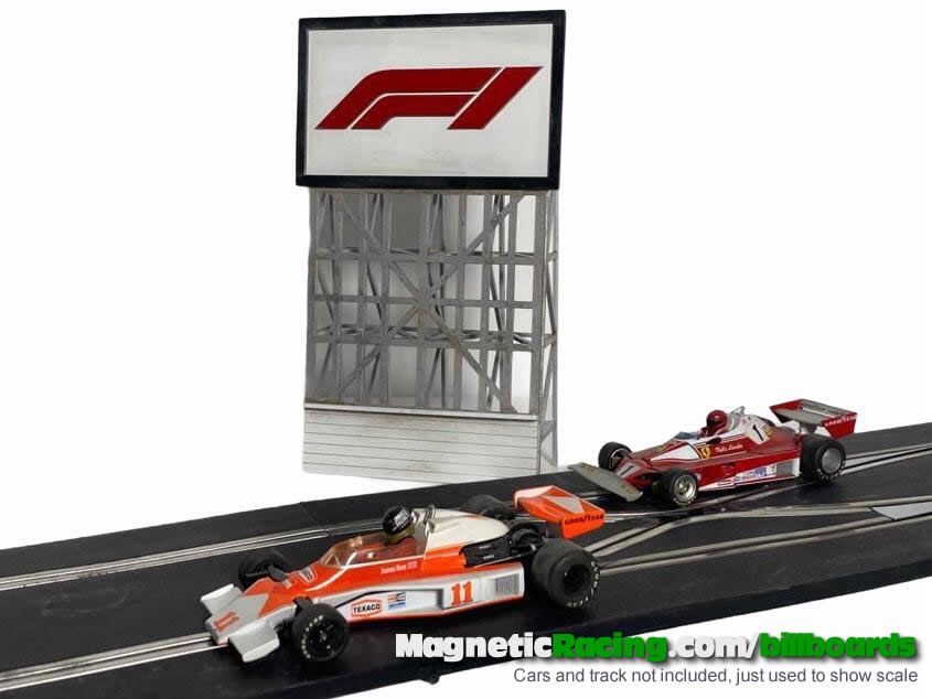 #BILL008 F1 Billboard KIT Current Logo (unpainted/painted) (comes in  sizes so good for all scales)