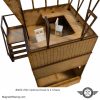 Scalextric Pits Reims France Classic 1:32 Scale with desk items