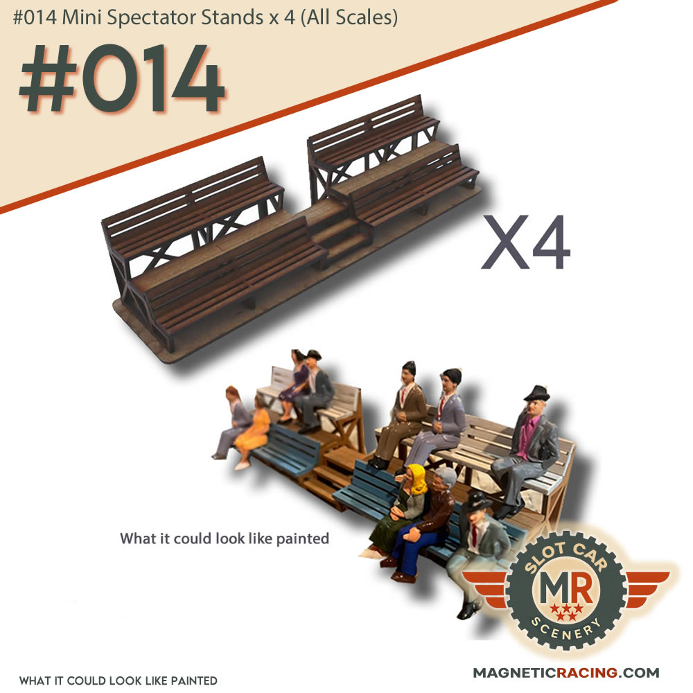 Mini Spectator Stands for Slot Car Tracks