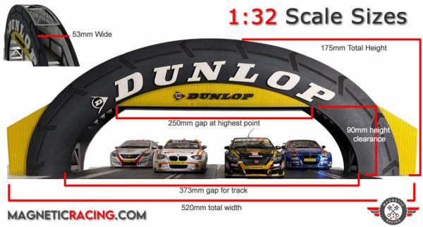 Dunlop Bridge for scalextric and slot car tracks all scales 1:32 1:43 1:64