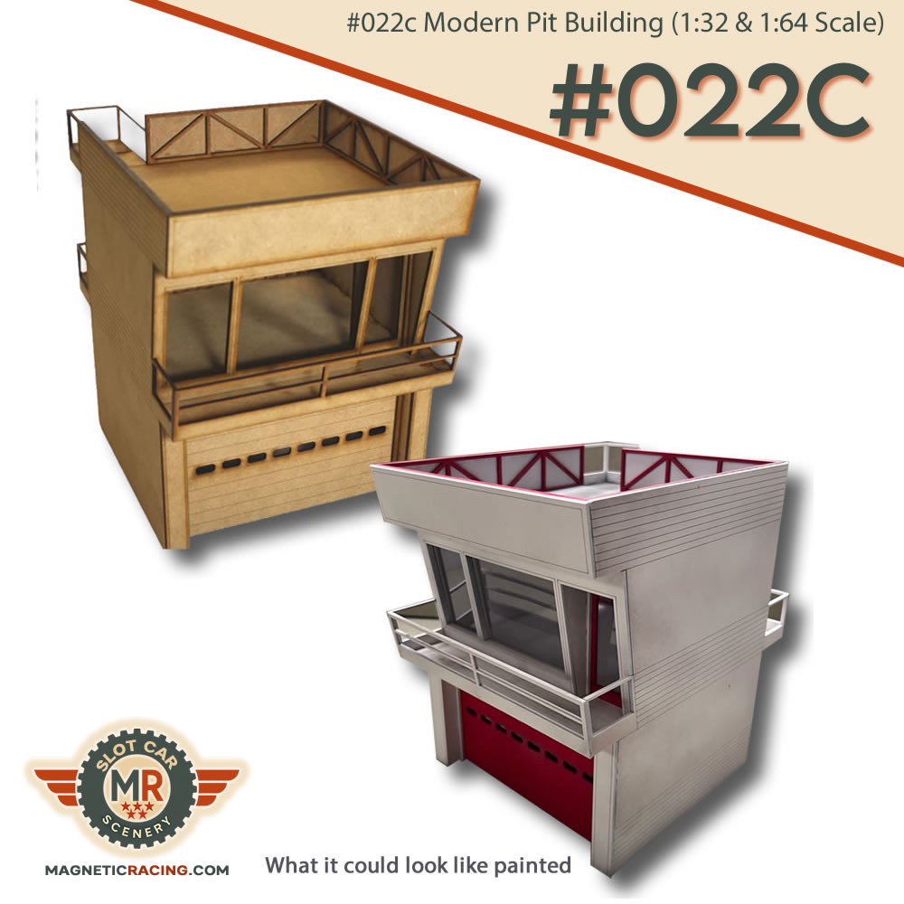 slot car pit building