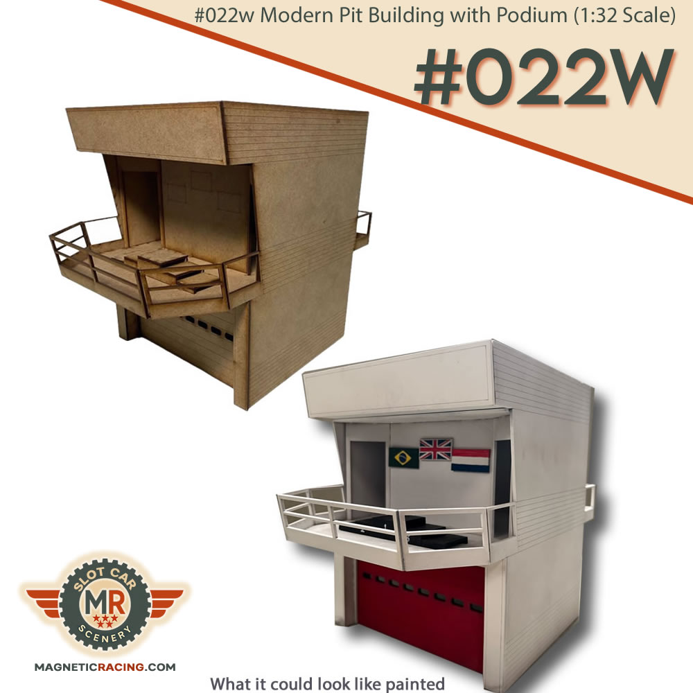 Pit Building Podium 132 scale