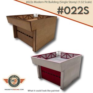 slot car pit building single storey