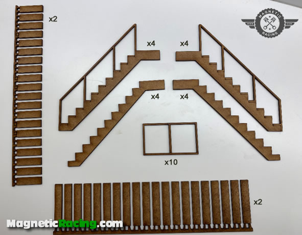 Scratch Building Stairs 1:32 scale magnetic racing