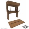 #023c Modern Pit Building (Low Relief) (1:32 Scale) - Image 2