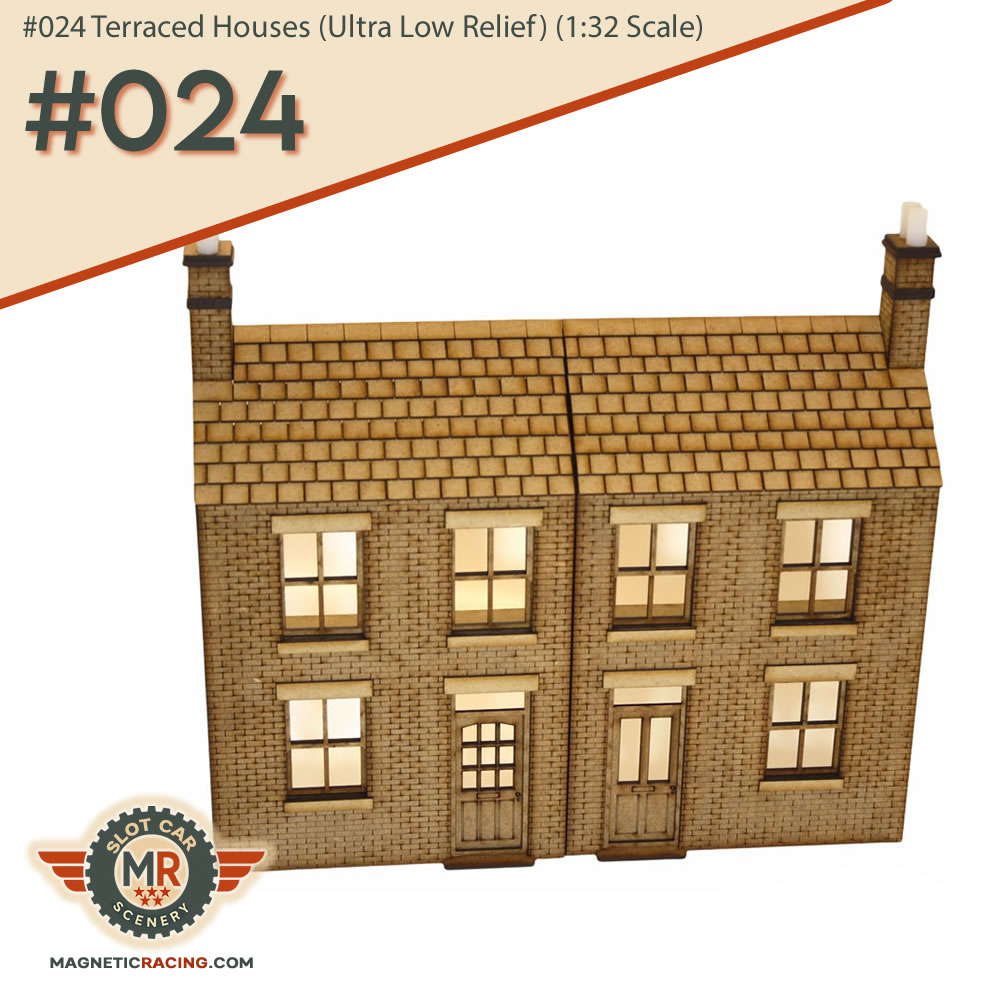 ultra low relief 132 scale terraced houses