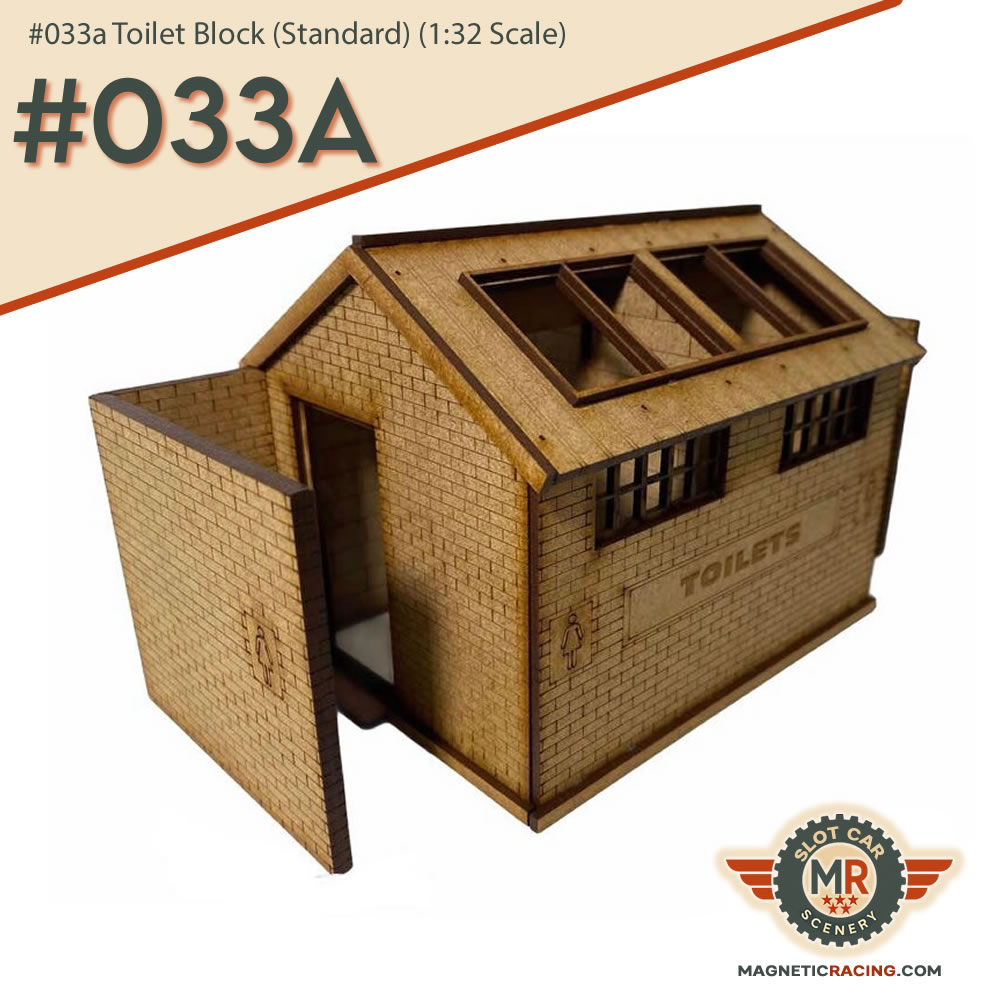 1:32 scale toilet block #033A