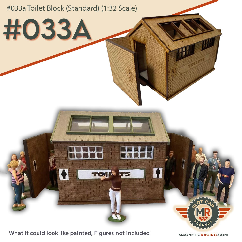 1:32 scale toilet block #033A