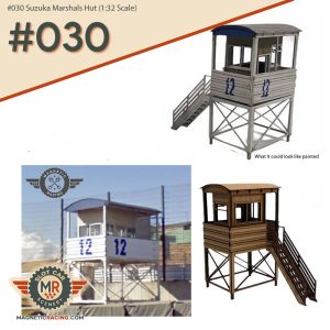 suzuka marshal hut 132 scale for scalextric scenery