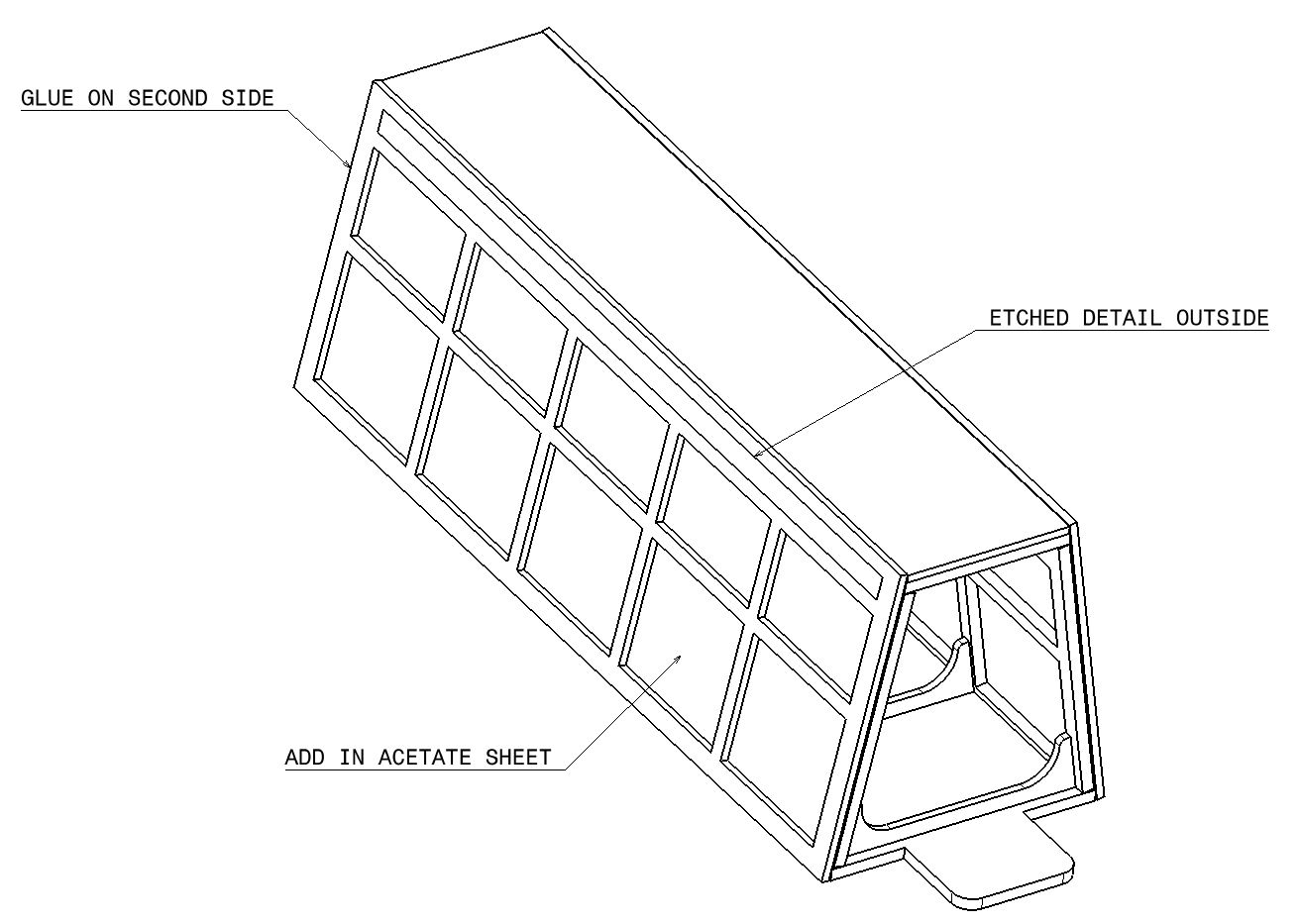 How to assemble the #006 Crosswalk 1550 walkway assembly