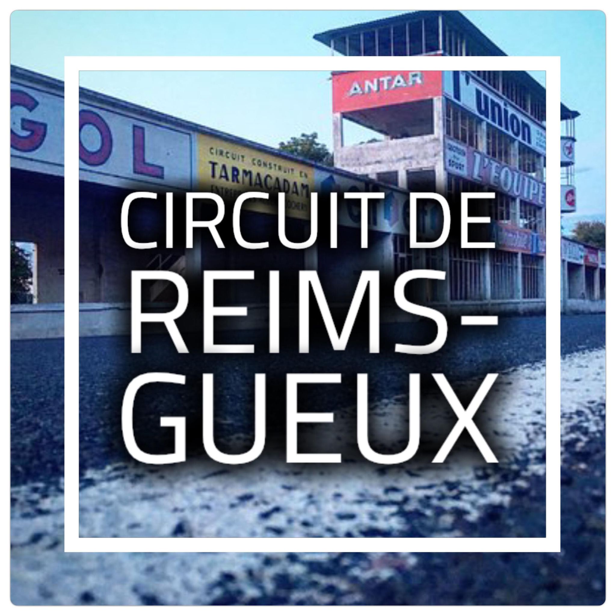 Plaque Métal Déco Garage Circuit Reims-Gueux Legend Race