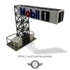 Magnetic Racing Half Gantry Mobil 1 132Scale