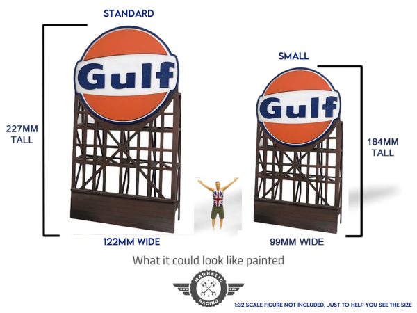 GULF Billboard for scalextric and slot car tracks