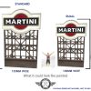 Martini Billboard for scalextric and slot car tracks