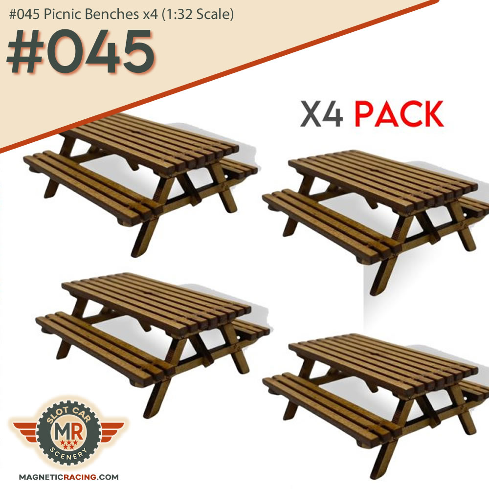1:32 scale picnic benches
