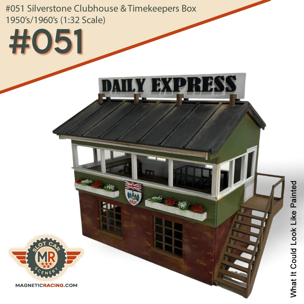 #051 Silverstone Clubhouse & Timekeepers Box 1950's/1960's (1:32 Scale) - Image 2