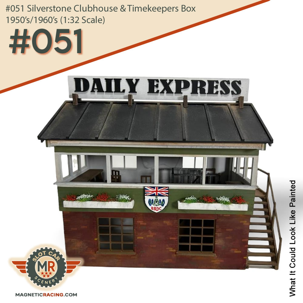 #051 Silverstone Clubhouse & Timekeepers Box 1950's/1960's (1:32 Scale) - Image 3