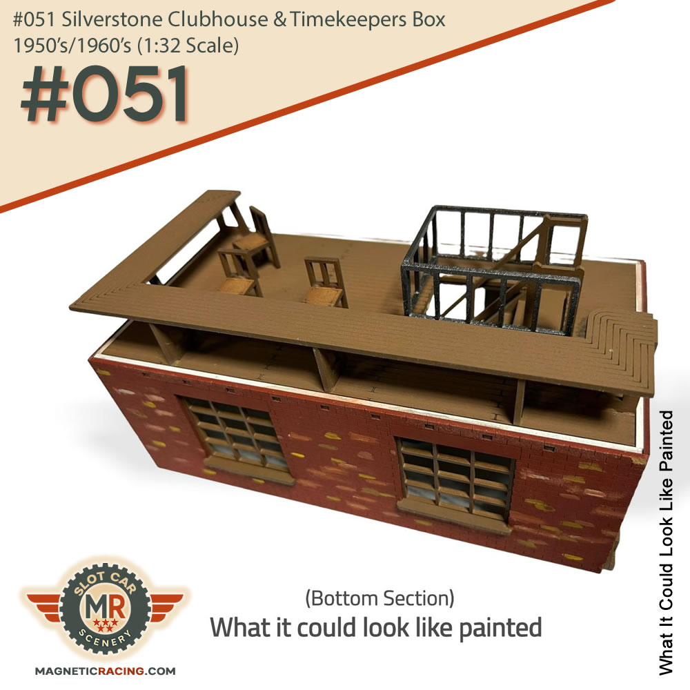 #051 Silverstone Clubhouse & Timekeepers Box 1950's/1960's (1:32 Scale) - Image 4