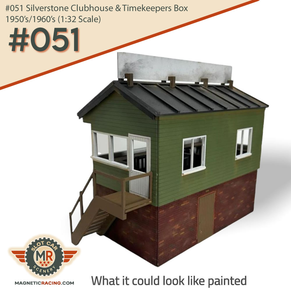 #051 Silverstone Clubhouse & Timekeepers Box 1950's/1960's (1:32 Scale) - Image 5