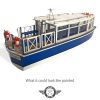 1:32 scale boat, passenger boat O gauge boat