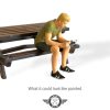 1:32 scale sitting figure for slot car and scalextric