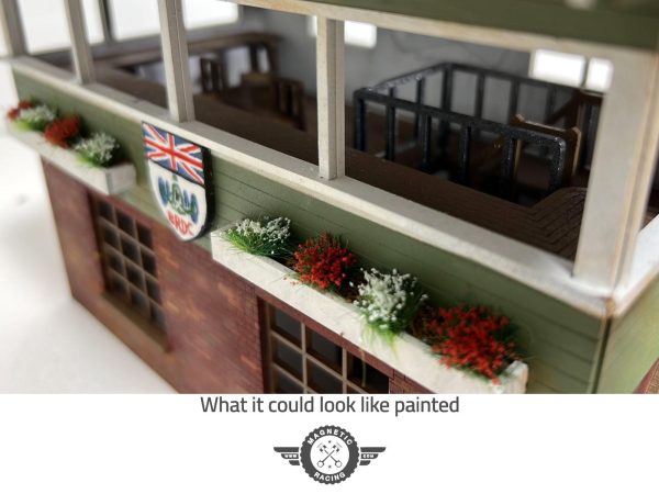 Silverstone Timekeepers and clubhouse from the 50's/60's 1:32 scale