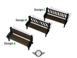 benches 132scale for slot car tracks