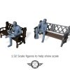 benches 132scale for slot car tracks