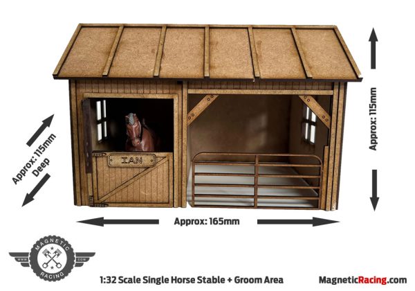 1:32 Scale horse Stable and Groom Area diorama