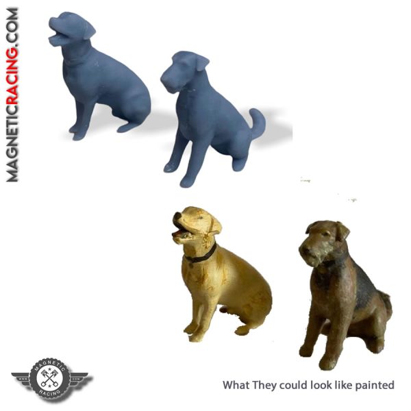 132 scale slot car figure Dogs