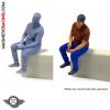 132 scale slot car figure Sitting