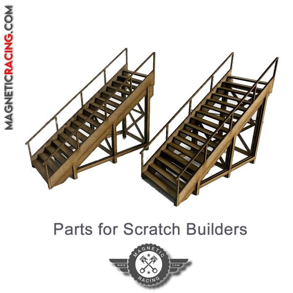 1:32 scale Stairs scratch building from MagneticRacing.com