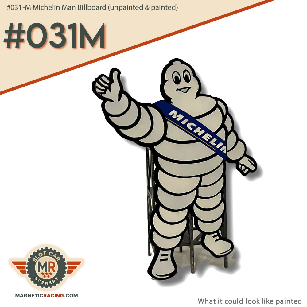 michelin man for slot car scenery