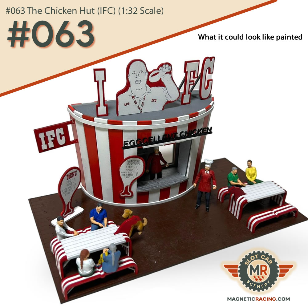 1:32 scale KFC like building