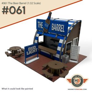 1:32 scale beer barrel for slot car scenery