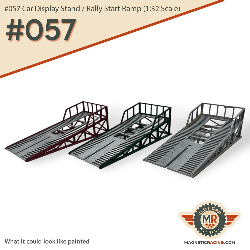 slot car rally start and display stand