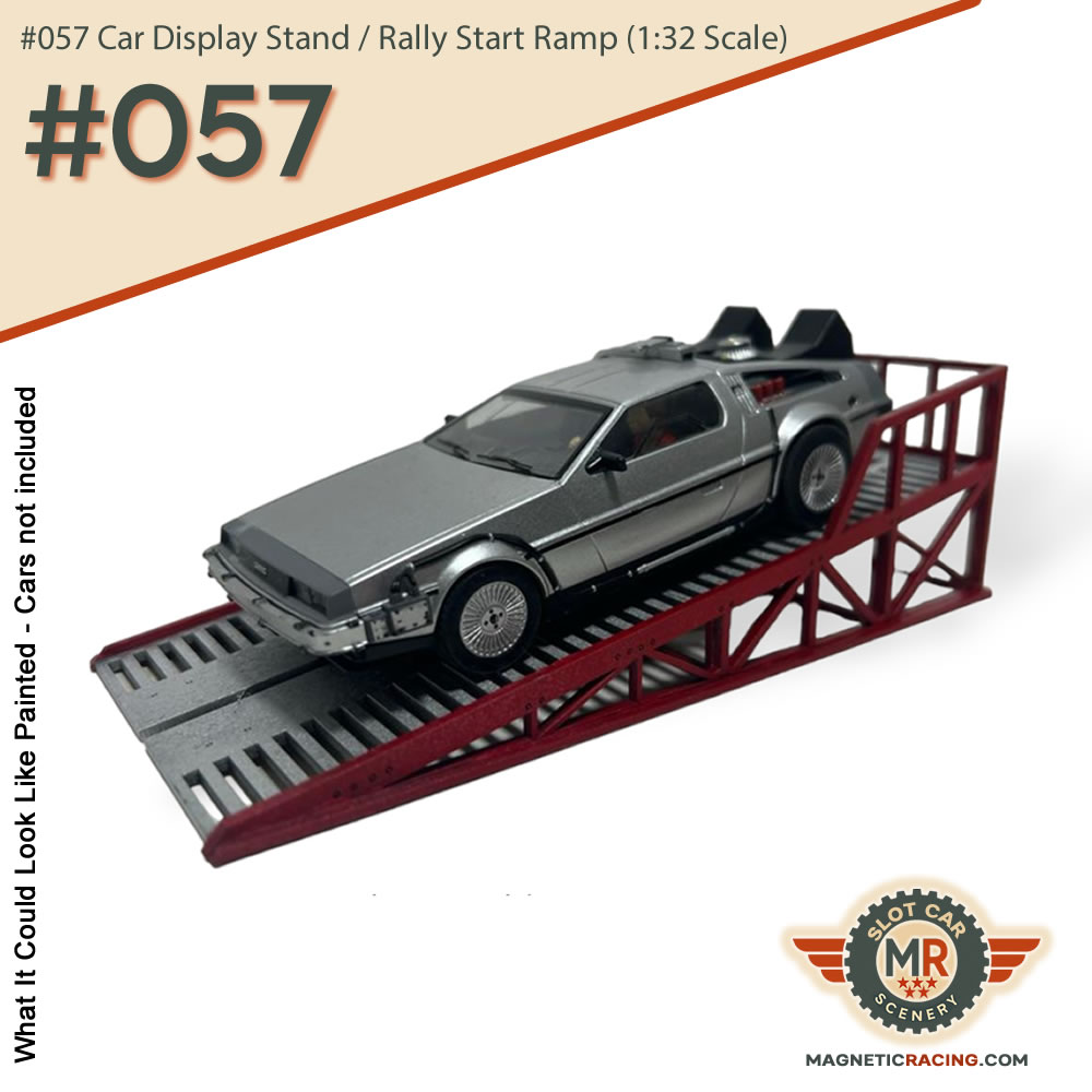slot car rally start and display stand