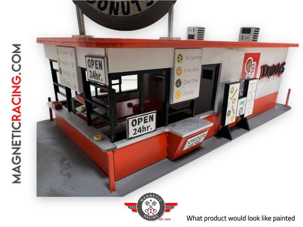 Randy's Doughnuts in 1:32 scale for slot car and scalextric tracks