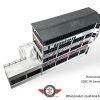 Reims_gueux Pit Building 50's for Slot Car circuits