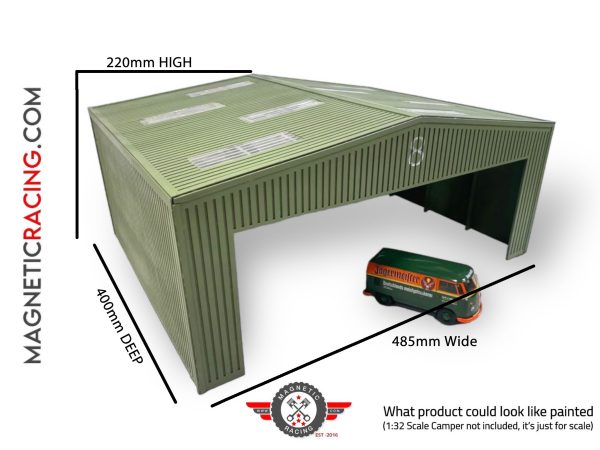 1:32 Scale aircraft hanger from MagneticRacing.com