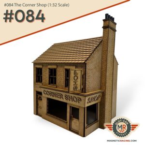 1:32 scale Corner shop model kits for trains and slot cars