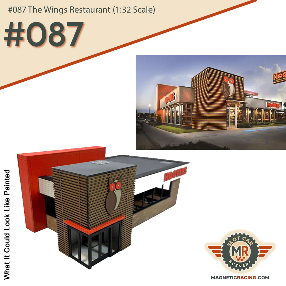 1:32 scale Hooters model kit building