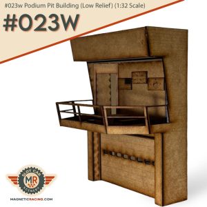 1:32 scale low relief podium kit for slot cars