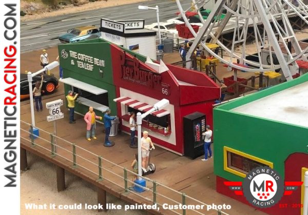 1:32 scale twin kiosk for Pier Burger, Coffee Shop