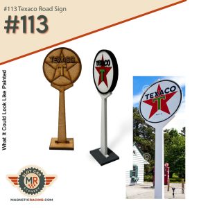 texaco 1:32 scale road sign