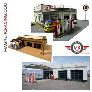 1:32 scale petrol station kit texaco route 66