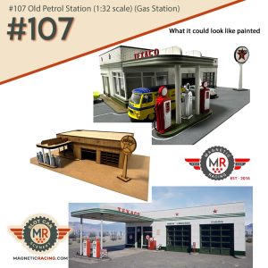1:32 scale old Us Texaco garage model kit