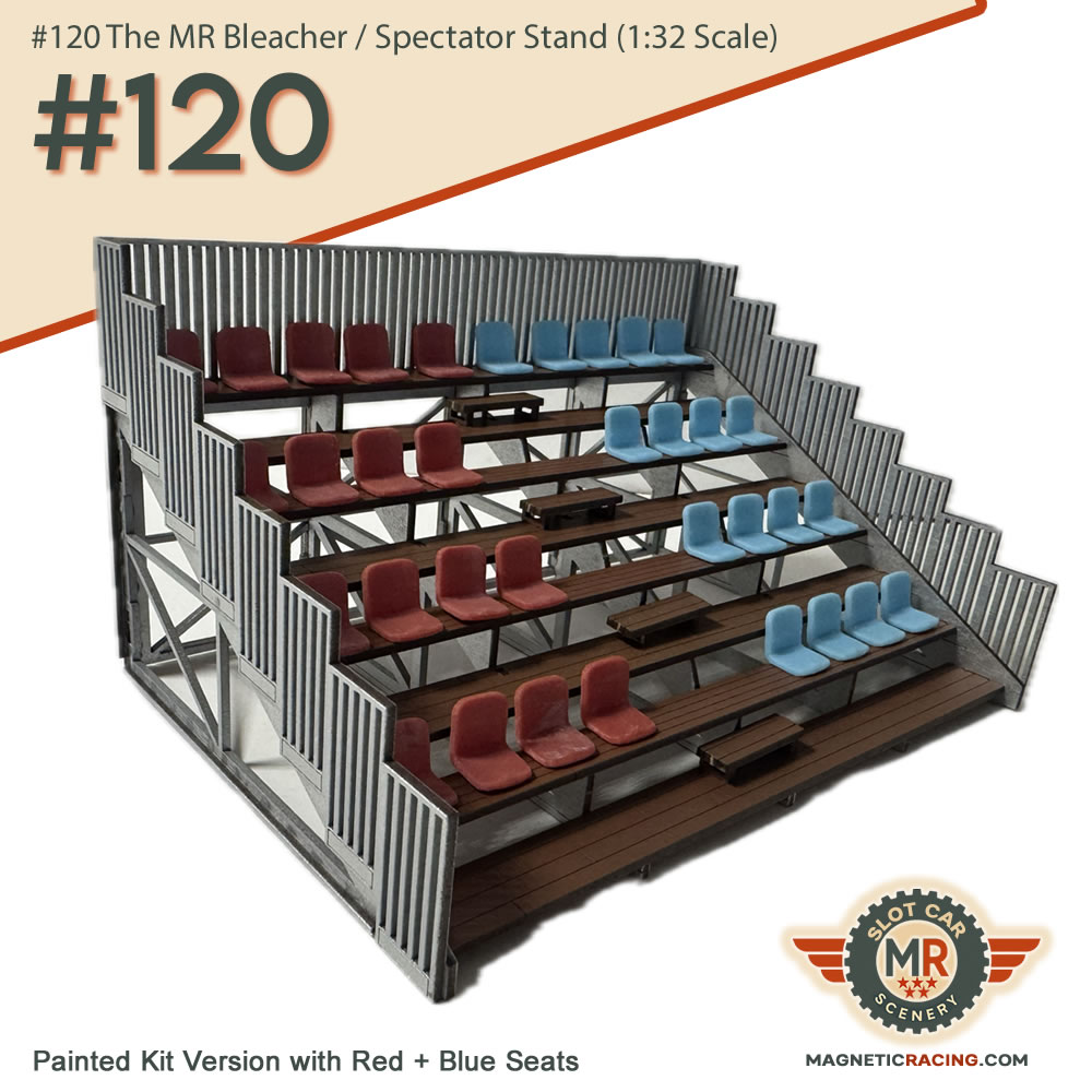 Pre Painted Slot car grandstands 132 scale